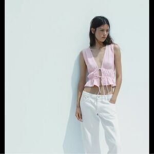 Zara Pink Short Sleeve Top